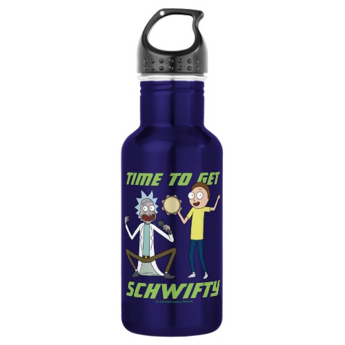RICK AND MORTY  Time To Get Schwifty Stainless Steel Water Bottle