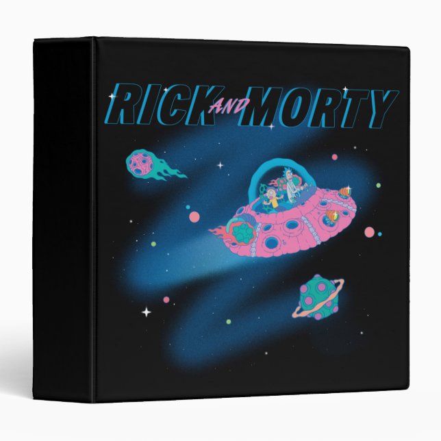RICK AND MORTY™ | Traveling Through Space 3 Ring Binder (Front/Spine)