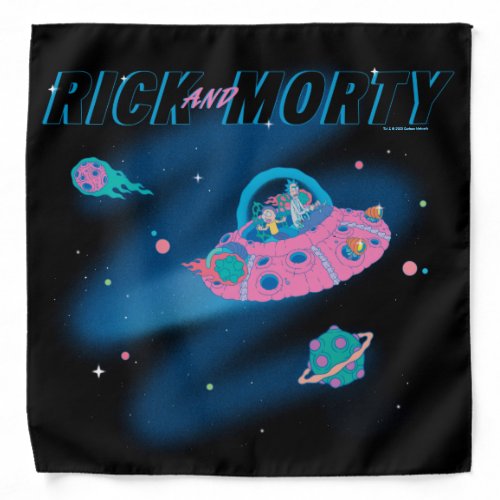 RICK AND MORTY  Traveling Through Space Bandana