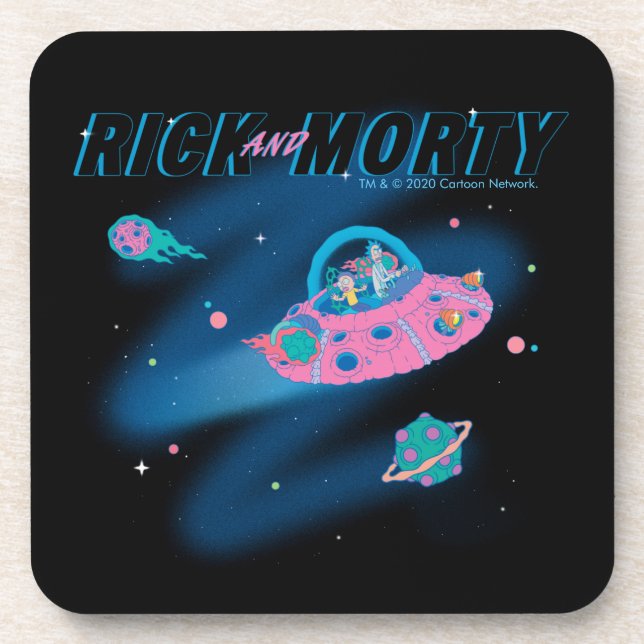 RICK AND MORTY™ | Traveling Through Space Beverage Coaster (Front)