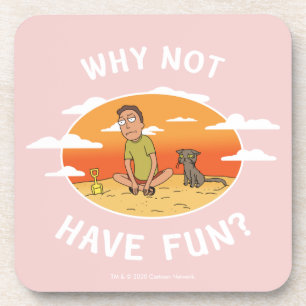 RICK AND MORTY™ Why Not Have Fun Beverage Coaster