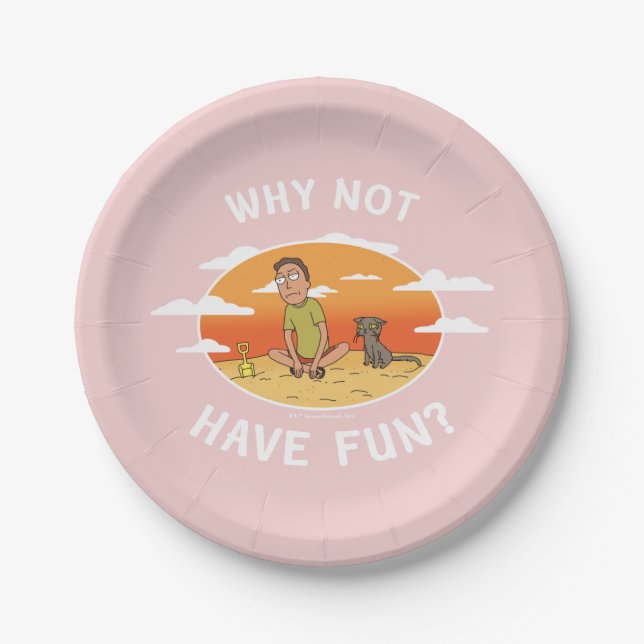 RICK AND MORTY™ | Why Not Have Fun Paper Plates (Front)