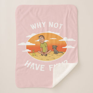 RICK AND MORTY™ Why Not Have Fun Sherpa Blanket