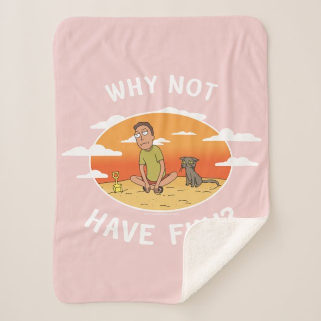 RICK AND MORTY™ | Why Not Have Fun Sherpa Blanket (Front)