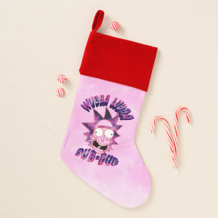 RICK AND MORTY™  Wubba Lubba Dub-Dub Christmas Stocking  Zazzle