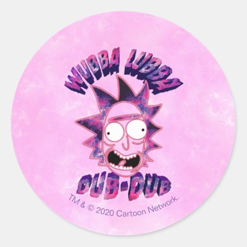 RICK AND MORTYâ  Wubba Lubba Dub_Dub Classic Round Sticker