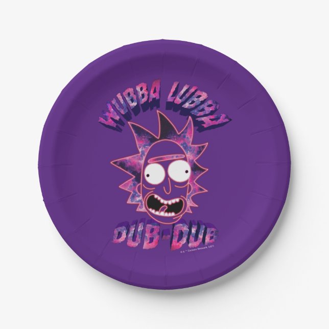 RICK AND MORTY™ | Wubba Lubba Dub-Dub Paper Plates (Front)