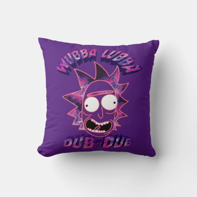RICK AND MORTY™ | Wubba Lubba Dub-Dub Throw Pillow (Front)