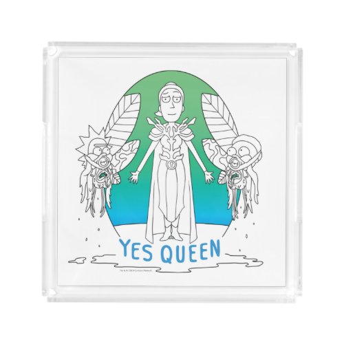 RICK AND MORTY  Yes Queen Acrylic Tray