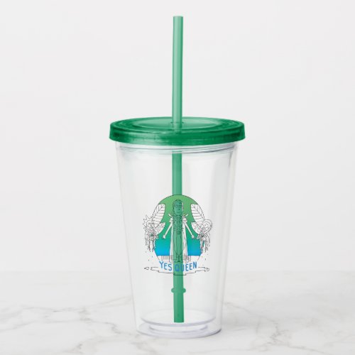 RICK AND MORTY  Yes Queen Acrylic Tumbler