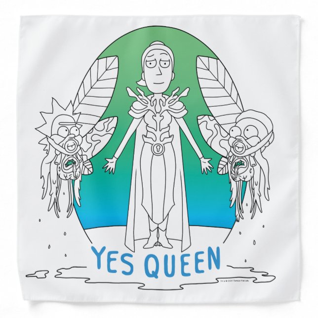 RICK AND MORTY™ | Yes Queen Bandana (Front)