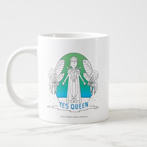 RICK AND MORTY  Yes Queen Giant Coffee Mug