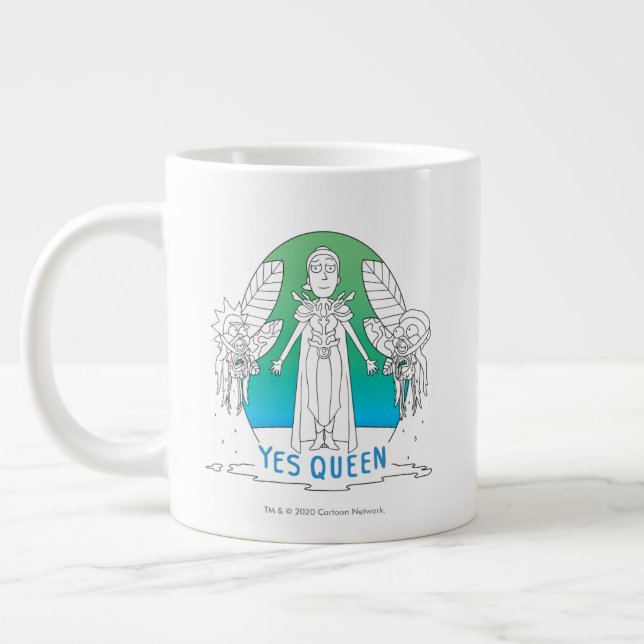 RICK AND MORTY™ | Yes Queen Giant Coffee Mug (Left)