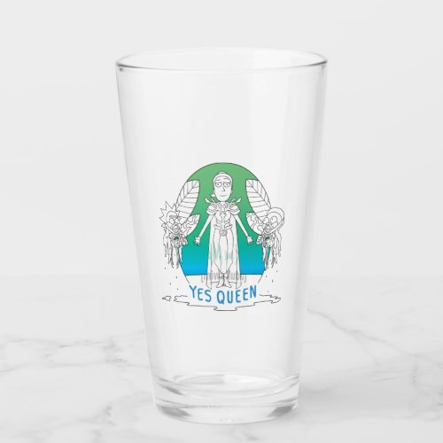 RICK AND MORTY  Yes Queen Glass