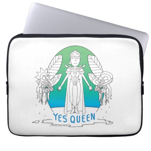 RICK AND MORTY  Yes Queen Laptop Sleeve