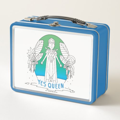 RICK AND MORTY  Yes Queen Metal Lunch Box