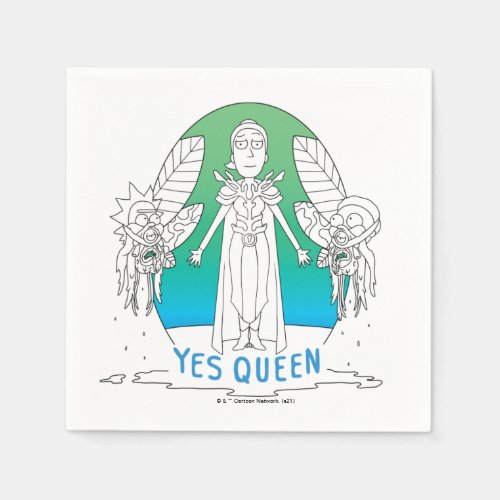 RICK AND MORTY  Yes Queen Napkins