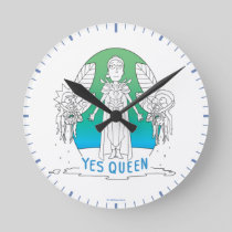 RICK AND MORTY™ | Yes Queen Round Clock