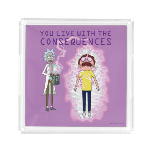 RICK AND MORTY™ You Live With The Consequences Acrylic Tray