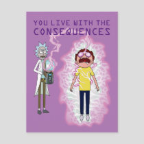 RICK AND MORTY™ | You Live With The Consequences Invitation Postcard