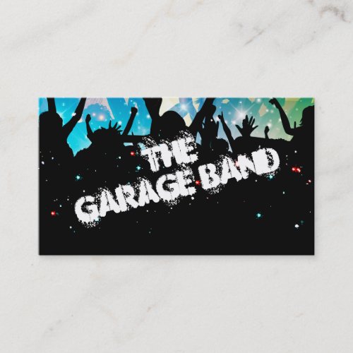 Rick And Roll Garage Band Business Card
