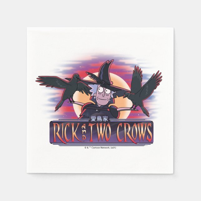 Rick and Two Crows Napkins (Front)
