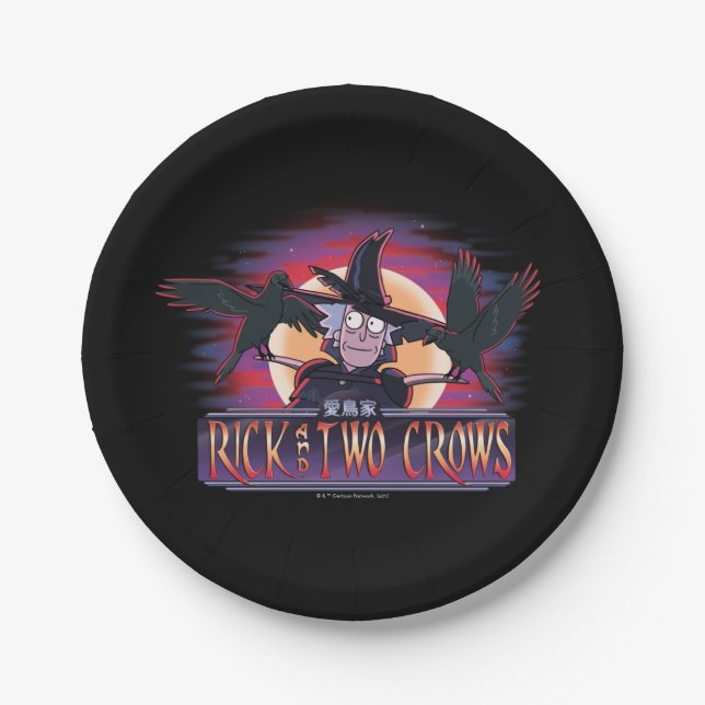 Rick and Two Crows Paper Plates (Front)