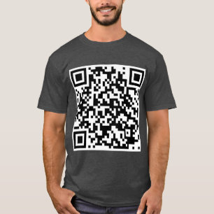 Rick Astley Never Gonna Give You Up QR Code T-Shirt