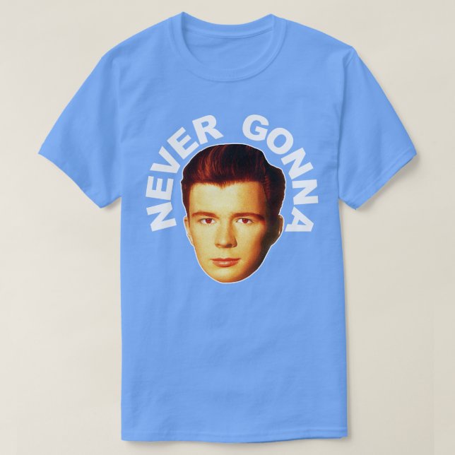 Rick Astley Retro Never Gonna Roll FanArt Tribute T-Shirt (Design Front)