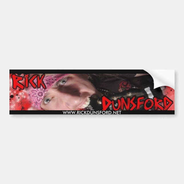 RICK DUNSFORD Bumper Sticker (Front)