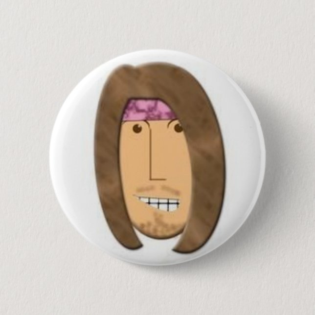 Rick Dunsford Cartoon Button (Front)