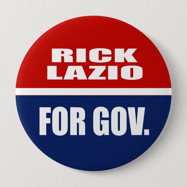 RICK LAZIO FOR GOVERNOR BUTTON (Front)