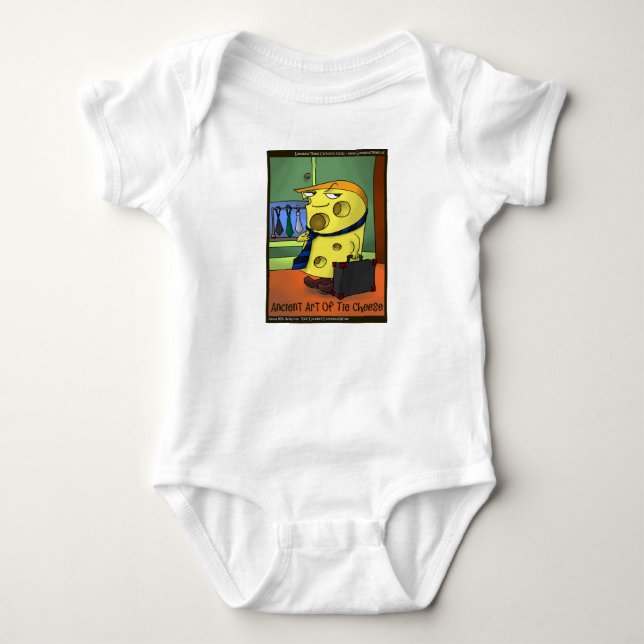 Rick London Ancient Art Of Tie Cheese Comic Baby Bodysuit (Front)