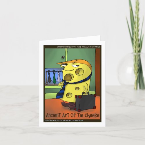 Rick London Ancient Art Of Tie Cheese Funny Holiday Card