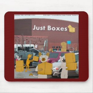 Rick London Big Box Stores For Cats Comic  Mouse Pad