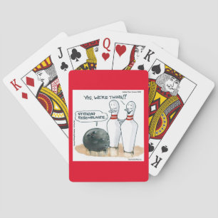 Rick London Cartoons Funny Bowling Comic Poker Cards