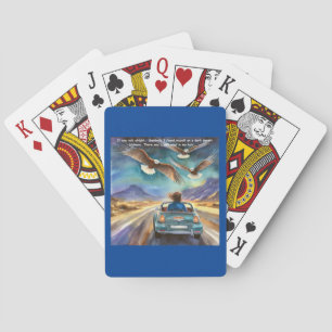 Rick London Driving In The Dark Funny Comic Poker Cards