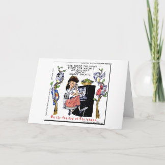 Rick London Ernestine Calling Birds Xmas Card