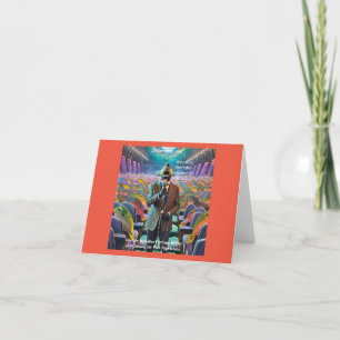 Rick London Fish Nightclub Singer Comic Holiday Card
