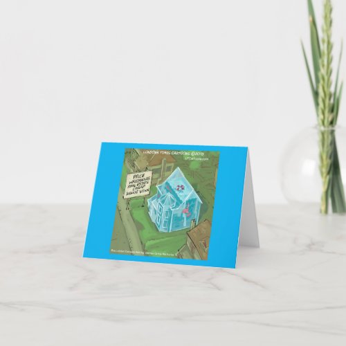 Rick London Flooded House For Sale Comic Holiday Card