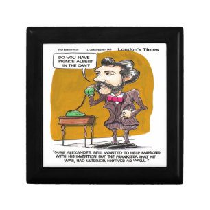 Rick London Funny Alexander Bell Phone Prank Keepsake Box