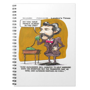 Rick London Funny Alexander Bell Phone Prank Notebook