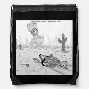 Rick London Funny Dogs Mirage Drawstring Backpack