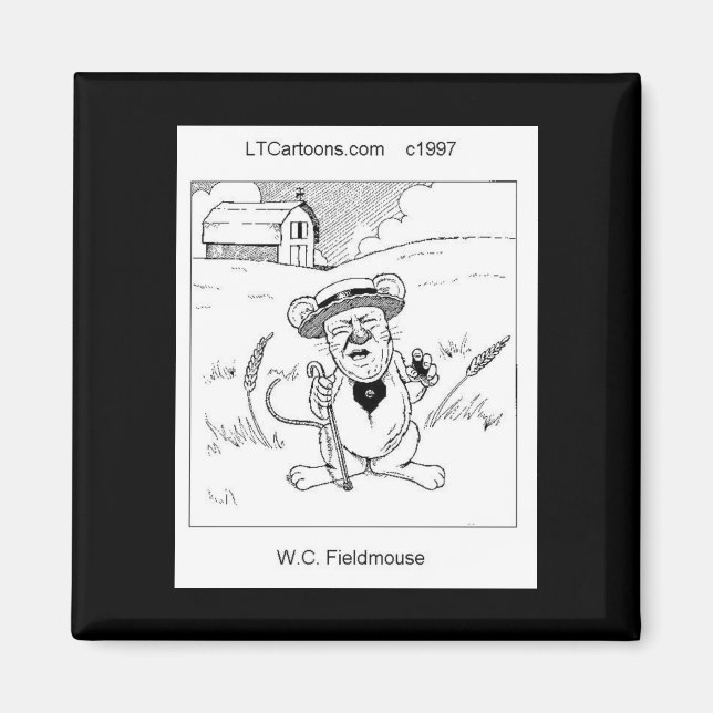 Rick London Funny Field Mouse Comic Magnet (Front)
