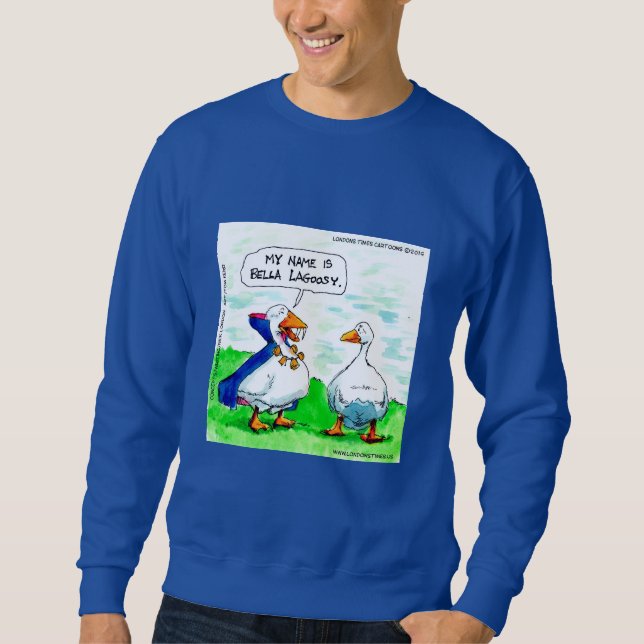Rick London Funny Goose Vampire Wearing Bells  Sweatshirt (Front)