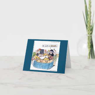 Rick London Funny Old Hippie Comic Funeral Card