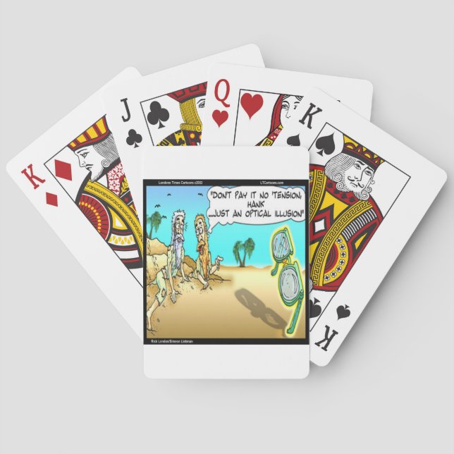 Rick London Funny Optical Optometrist Illusion Poker Cards (Back)