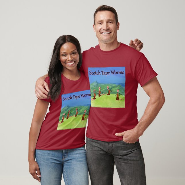 Rick London Funny Scottish Worms Comic  T-Shirt (Unisex)