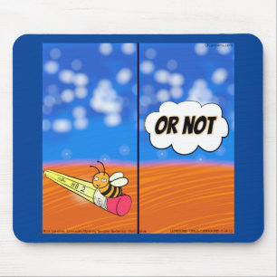 Rick London Funny Shakespeare Hamlet Bee Comic  Mouse Pad