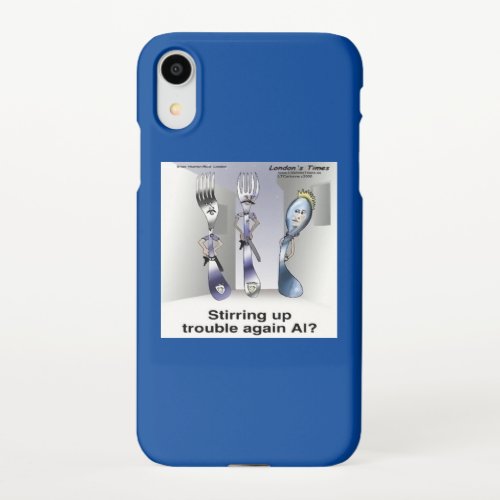 Rick London Funny Silverware Police iPhone XR Case